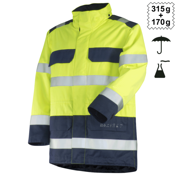 Jacke Wetter High Vis Multinorm