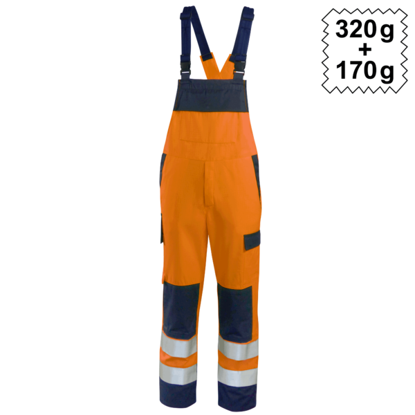 Dungarees High Vis Multinorm heavy