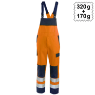 Dungarees High Vis Multinorm heavy